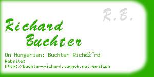 richard buchter business card